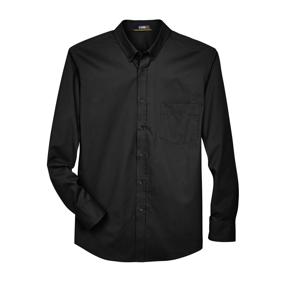 CORE365 Operate Long Sleeve Twill Shirt (Men's) - Black