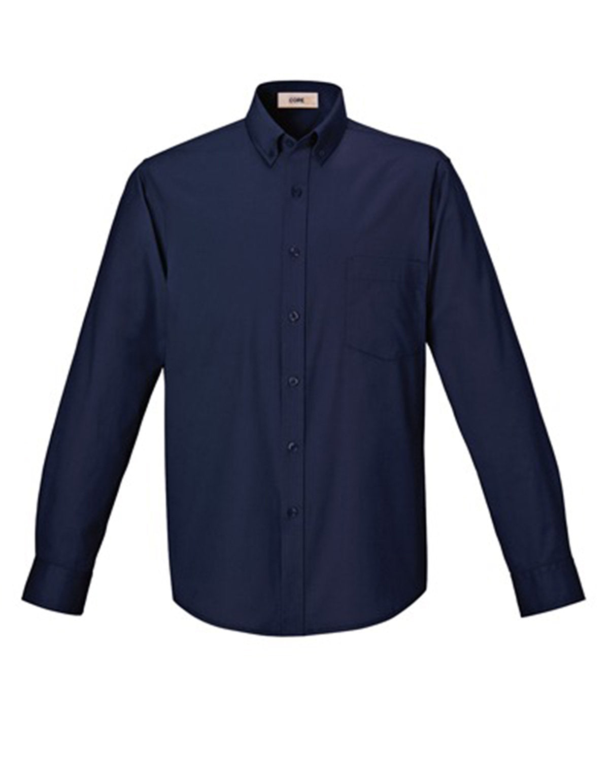Core365 Men's Tall Operate Long-Sleeve Twill Shirt - Classic Navy