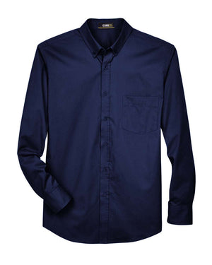 CORE365 Men's Tall Operate Long-Sleeve Twill Shirt - Classic Navy