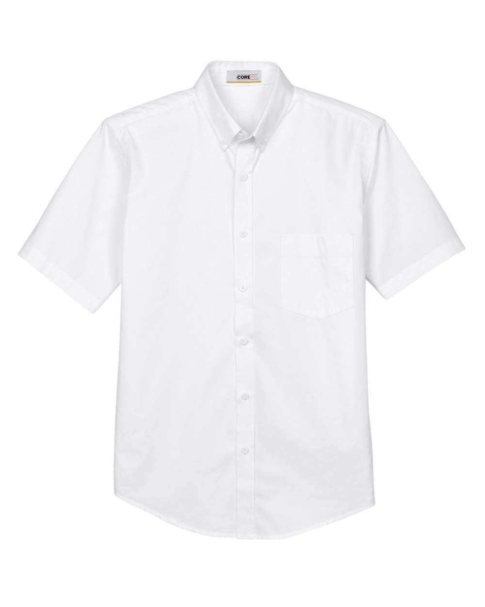 CORE365 Origin Short Sleeve Twill Shirt - Men - White
