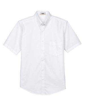 CORE365 Origin Short Sleeve Twill Shirt - Men - White
