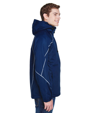 North End Men's Angle 3-in-1 Jacket with Bonded Fleece Liner - Side