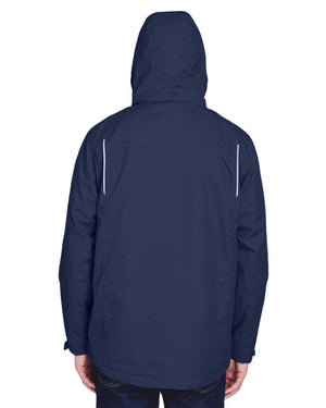 Core365 Men's Tall Region 3-in-1 Jacket with Fleece Liner - Back