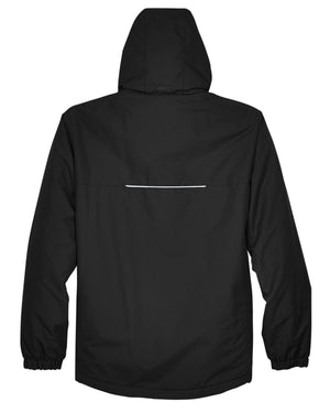 Core365 Men's Tall Profile Fleece-Lined All-Season Jacket - Back