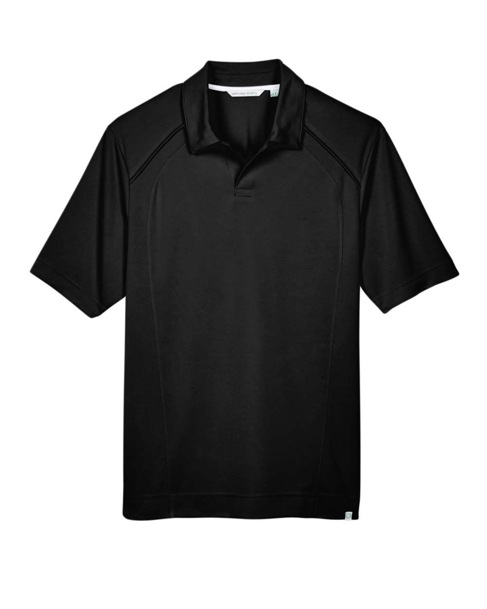 North End Men's Recycled Polyester Performance Piqué Polo - Black