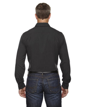 North End Men's Mélange Performance Shirt - Back