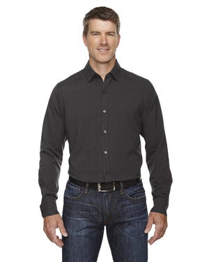 North End Men's Mélange Performance Shirt - Front