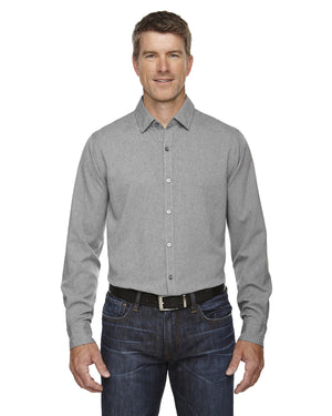 North End Men's Mélange Performance Shirt - Light Heather