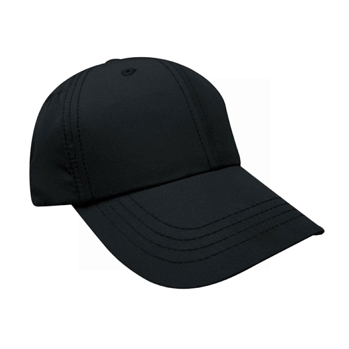 Constructed "Parachute" cap  - Custom Embroidered - Black