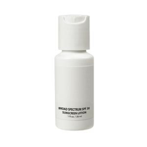 1 Oz. SPF 30 Sunscreen Bottle - White