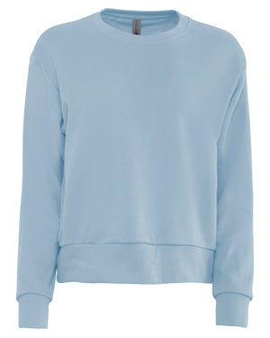 Next Level Apparel Ladies' Laguna Sueded Sweatshirt - Stonewash Denim