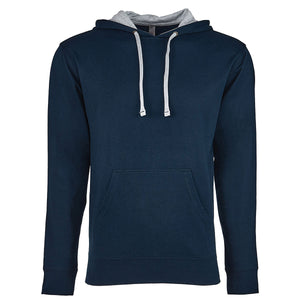 Next Level Unisex Laguna French Terry Pullover Hooded Sweatshirt - Mid Ny/hthr Gry