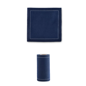 Toasting With Tara Cocktail Napkins - Navy Blue