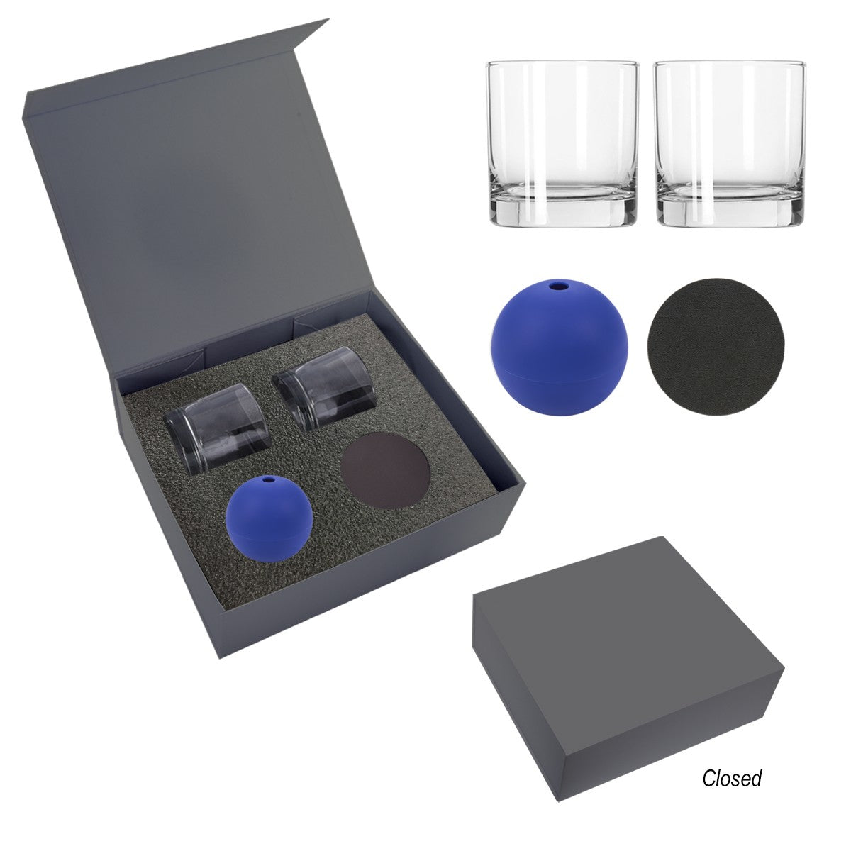 Ice-Sphere Whiskey Kit - Blue/Gray