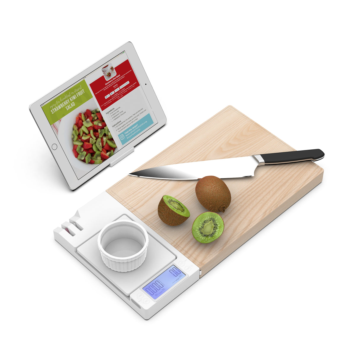POWERSTICK SousChef: 5-In-1 Cutting Board - Brown