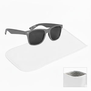 Malibu Sunglasses With Rpet Microfiber Sunglass Pouch - Gray