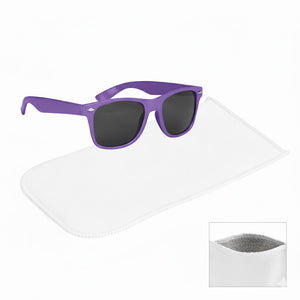 Malibu Sunglasses With Rpet Microfiber Sunglass Pouch - Purple