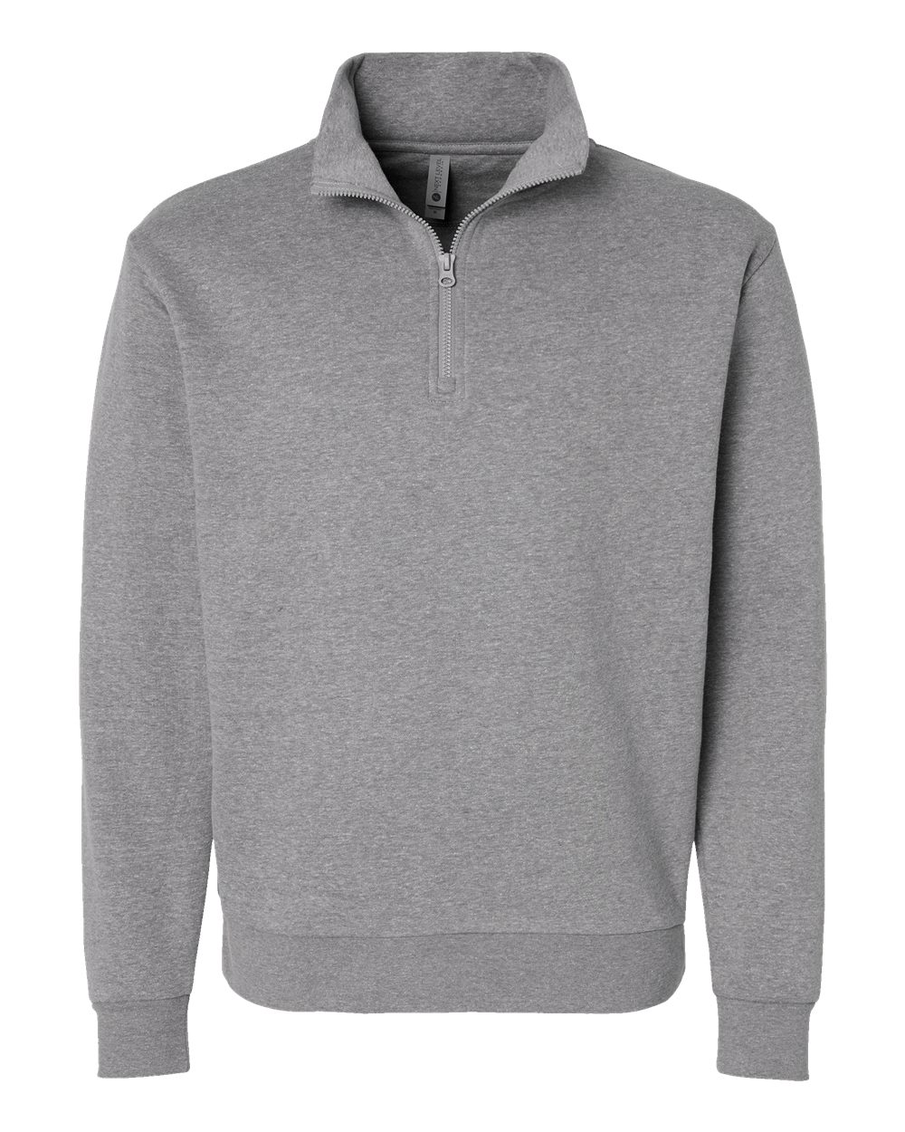 Next Level Unisex Fleece Quarter-Zip - Heather Grey