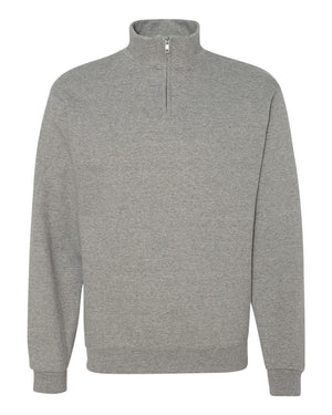 JERZEES Adult 8 oz. NuBlend® Quarter-Zip Cadet Collar Sweatshirt - Oxford