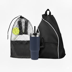 INTREPID PICKLEBALL KIT - Black/Navy Blue