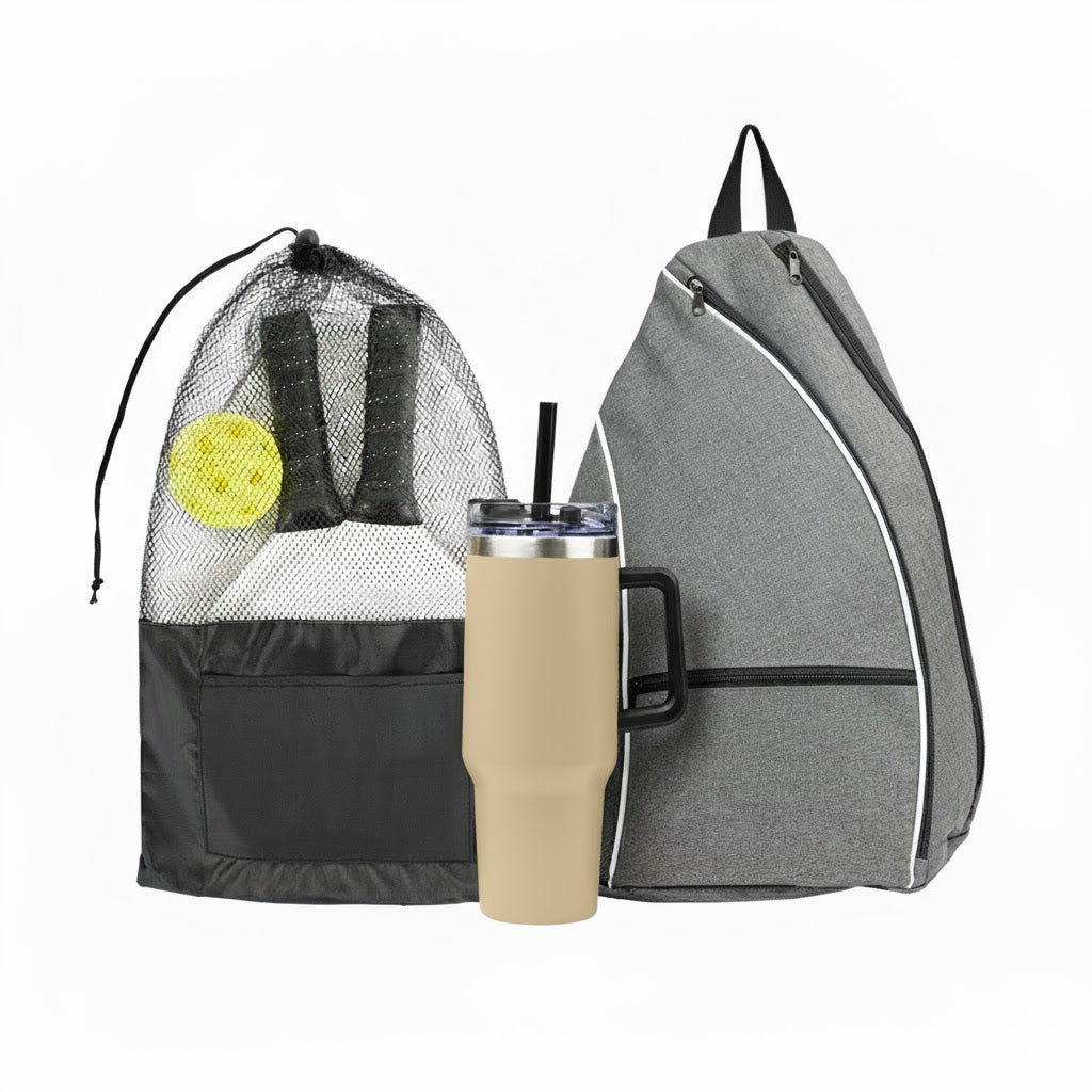 INTREPID PICKLEBALL KIT - Heather Gray/Beige