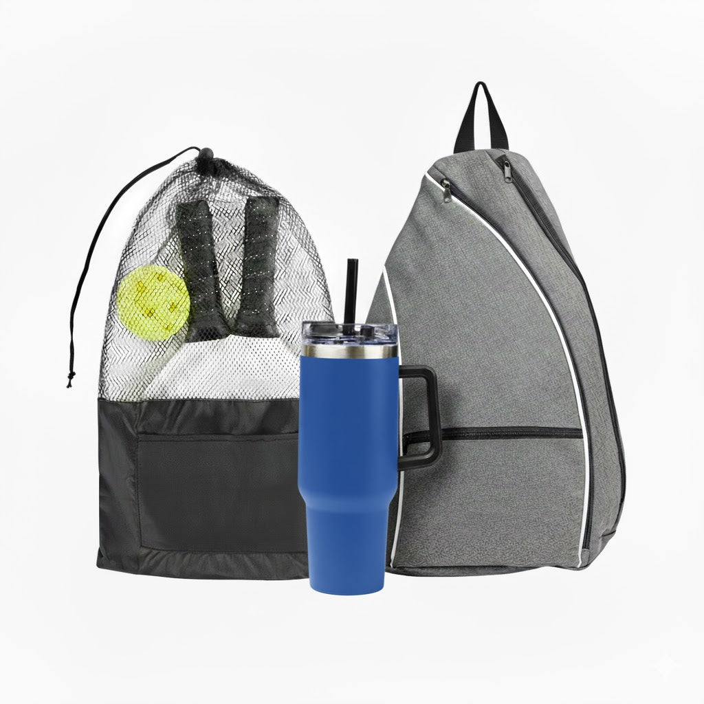 INTREPID PICKLEBALL KIT - Heather Gray/Blue