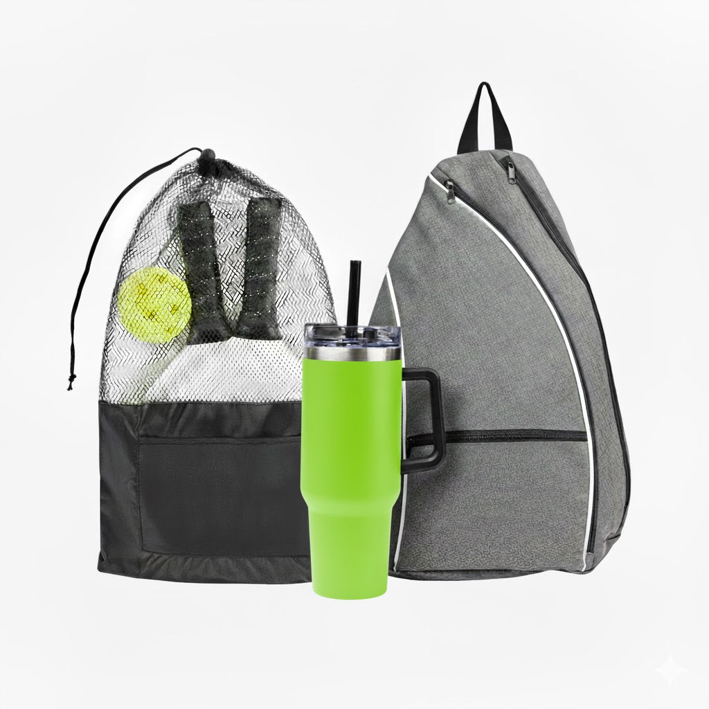 INTREPID PICKLEBALL KIT - Heather Gray/Lime