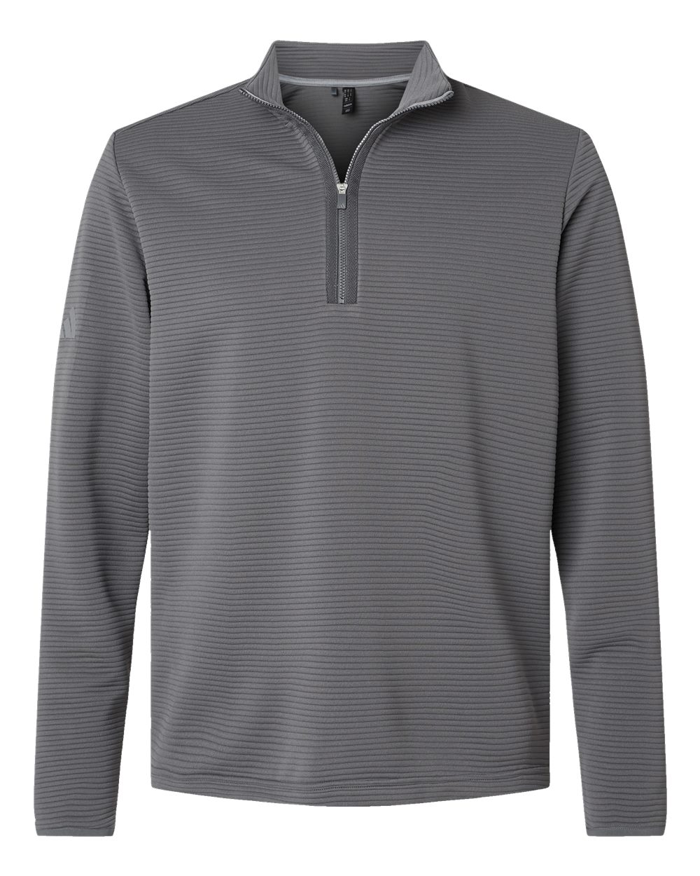 Adidas Men's Spacer Quarter-Zip Pullover - Grey Five