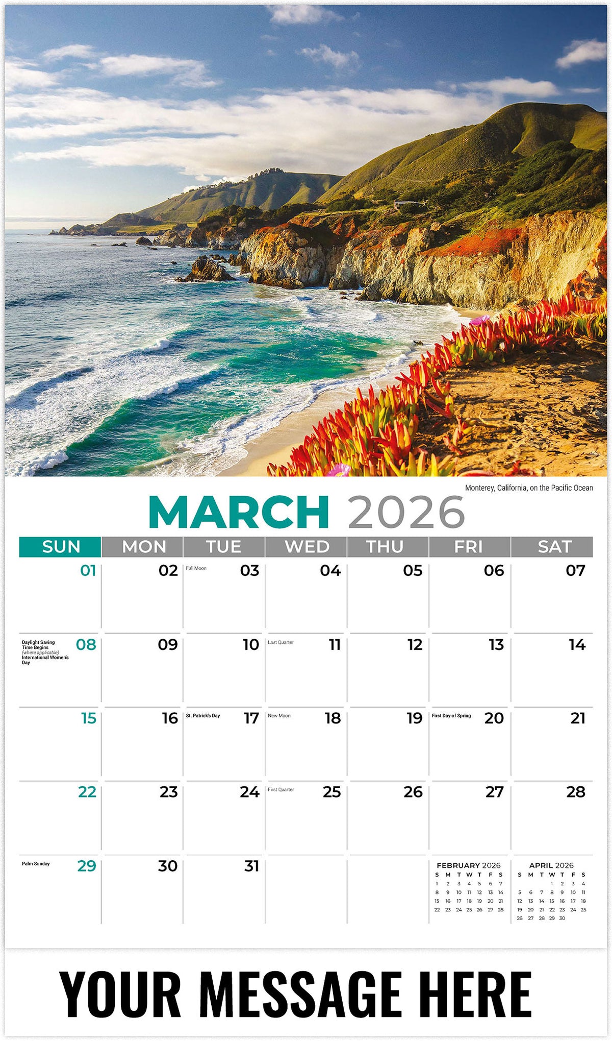 Sun, Sand & Surf - 2026 Promotional Calendar