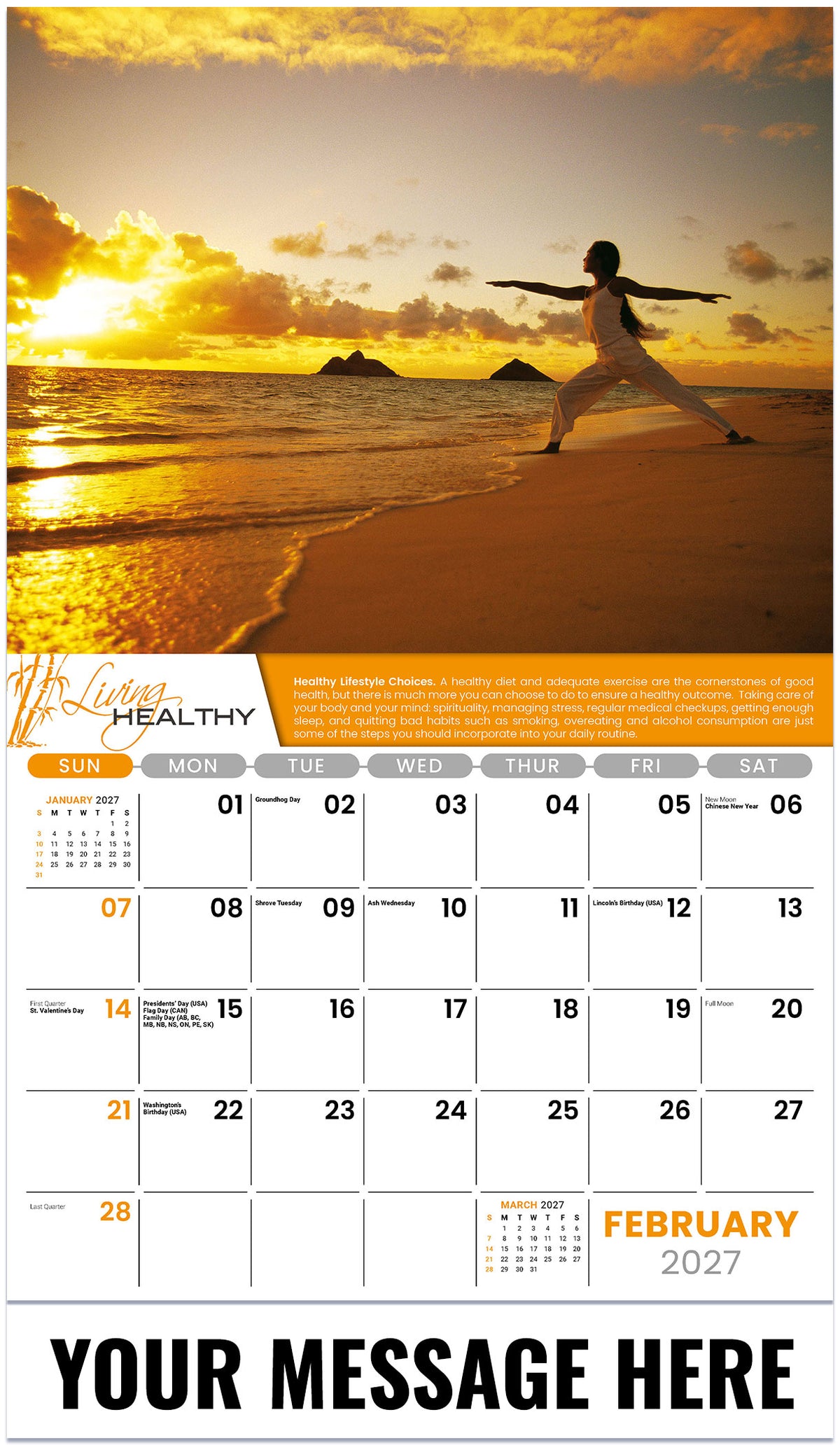 Living Healthy - 2027 Promotional Calendar