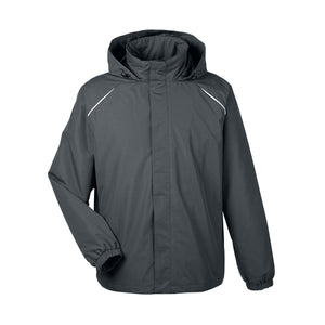 Core365 Fleece-Lined All Season Jacket - Men - Carbon