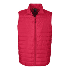 Core365 Packable Puffer Vest - Men - Classic Red