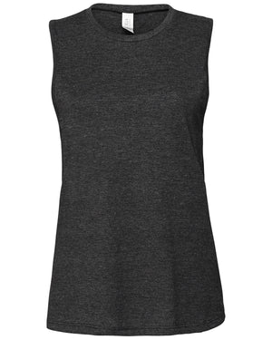 Bella + Canvas Ladies' Jersey Muscle Tank - Dark Gry Heather