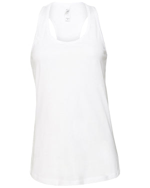 Bella + Canvas Ladies' Jersey Racerback Tank - White