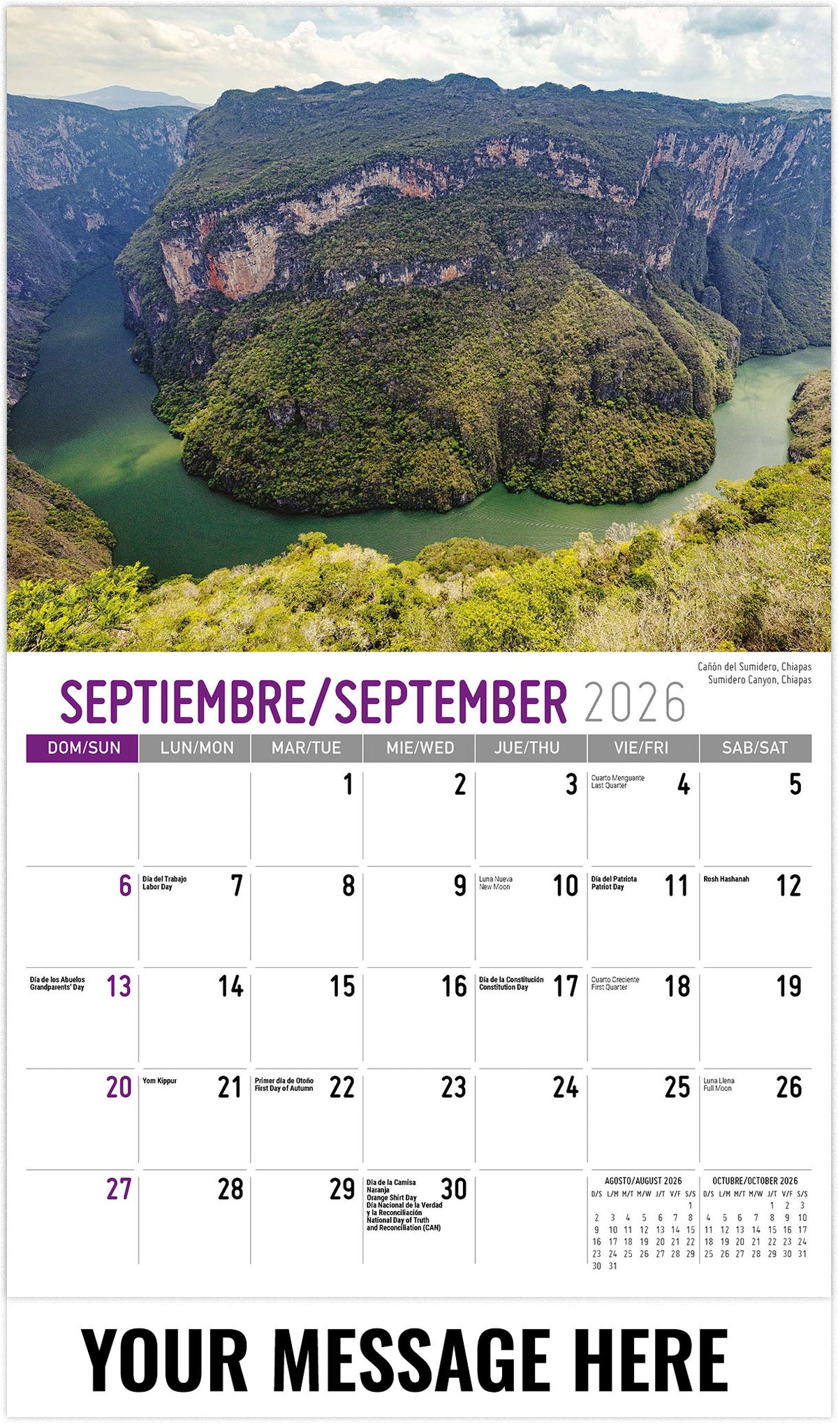 Scenes of Mexico (Bilingual) - 2026 Promotional Calendar