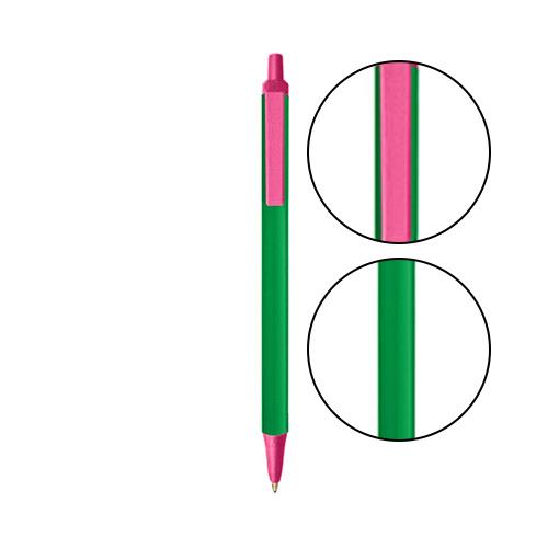 Green BIC® Clic Stic® Pen - Green With Pink