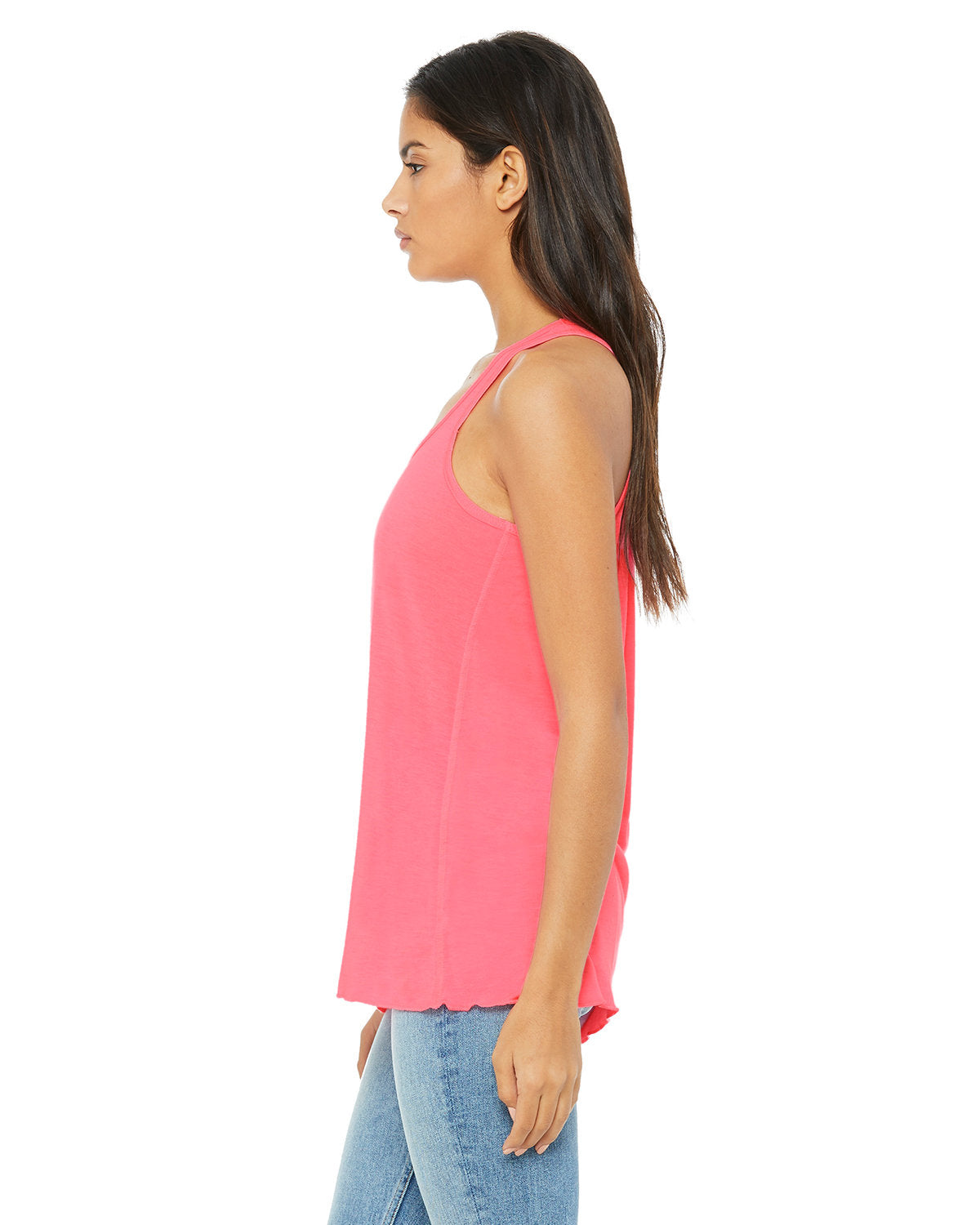 Bella + Canvas Ladies' Flowy Racerback Tank - Side