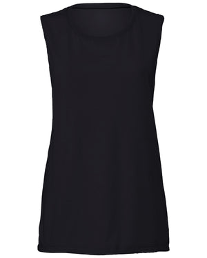 Bella + Canvas Ladies' Flowy Scoop Muscle Tank - Midnight