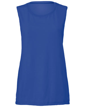 Bella + Canvas Ladies' Flowy Scoop Muscle Tank - True Royal