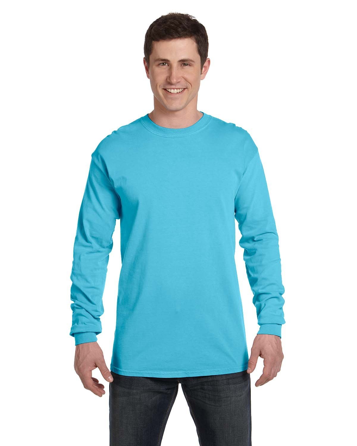 Comfort Colors Adult Heavyweight RS Long-Sleeve T-Shirt - Lagoon Blue