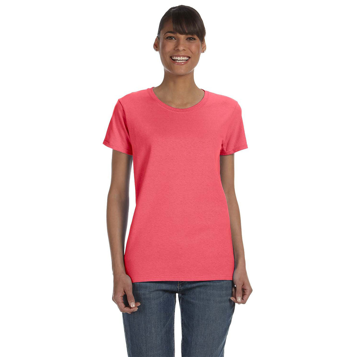 Gildan Ladies' Heavy Cotton™ T-Shirt - Coral Silk