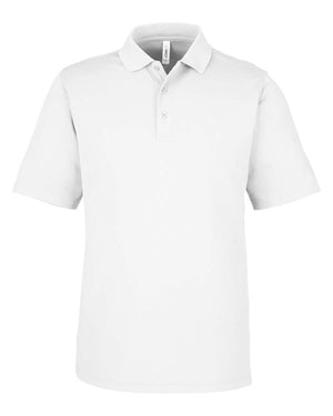 CORE365 Men's Market Snag Protect Mesh Polo - White