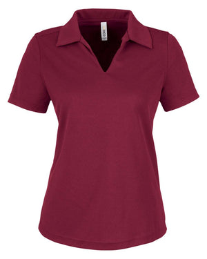 CORE365 Ladies' Market Snag Protect Mesh Polo - Burgundy
