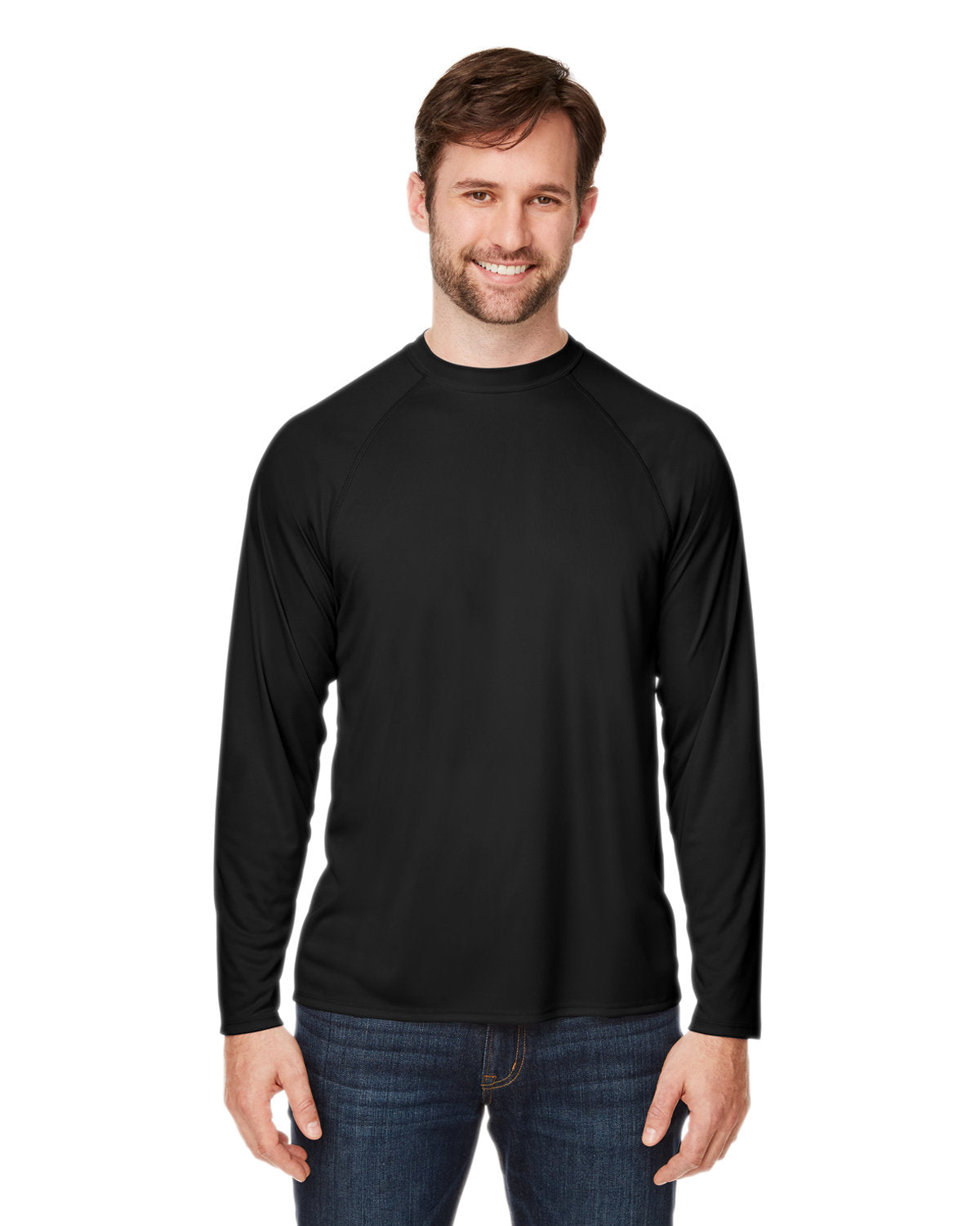 Core365 Unisex Ultra UVP™ Marina Raglan T-Shirt - Front