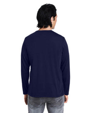 Core365 Adult Fusion ChromaSoft™ Performance Long-Sleeve T-Shirt - Back