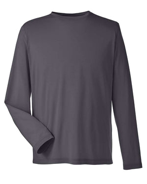 CORE365 Adult Fusion ChromaSoft™ Performance Long-Sleeve T-Shirt - Carbon