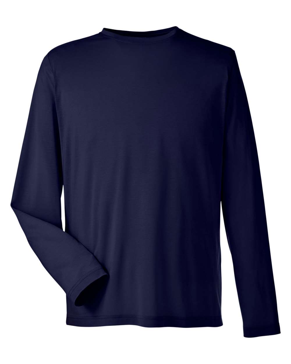 CORE365 Adult Fusion ChromaSoft™ Performance Long-Sleeve T-Shirt - Classic Navy