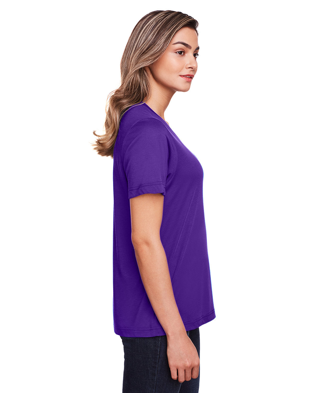Core365 Ladies' Fusion ChromaSoft™ Performance T-Shirt - Side