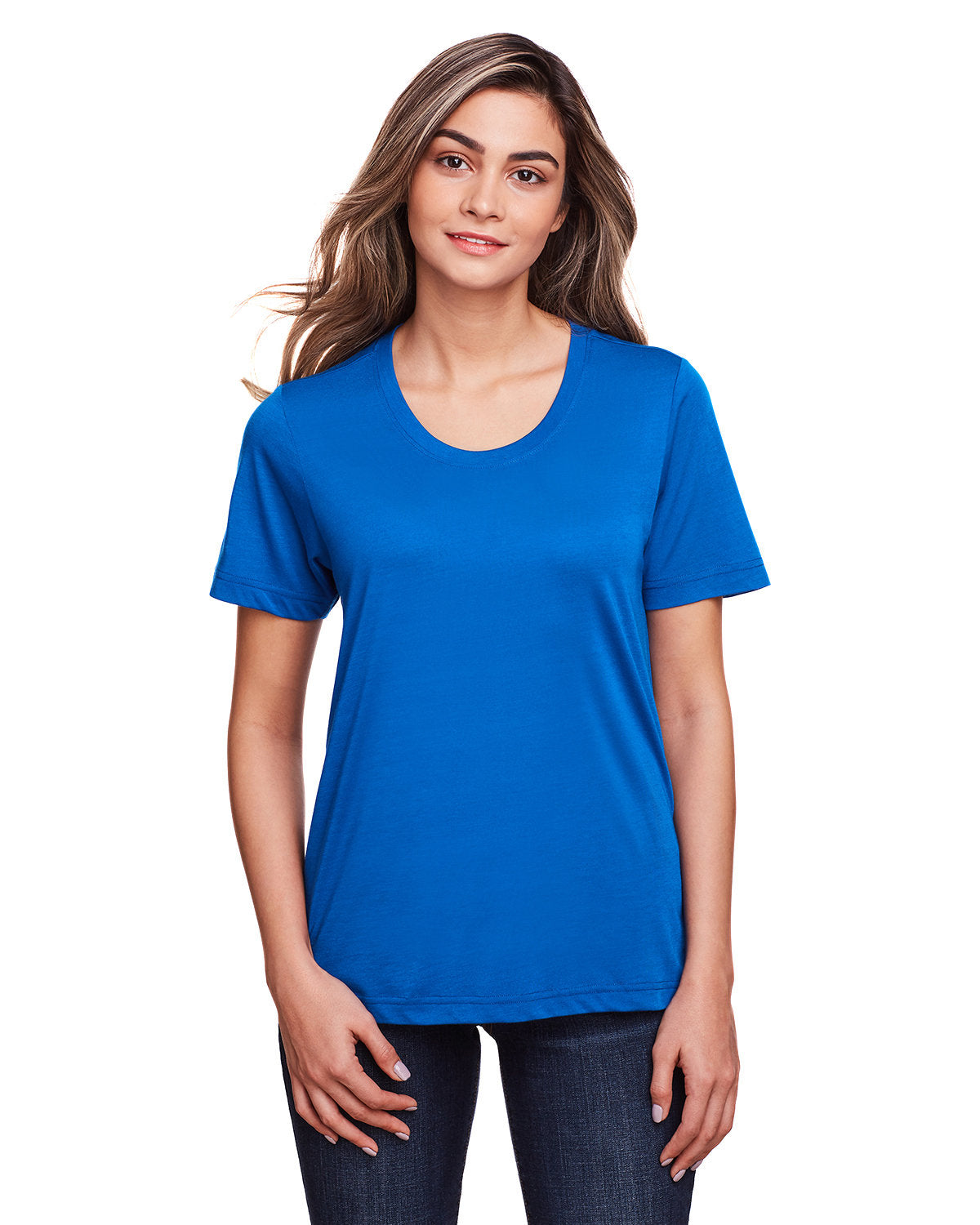 Core365 Ladies' Fusion ChromaSoft™ Performance T-Shirt - True Royal