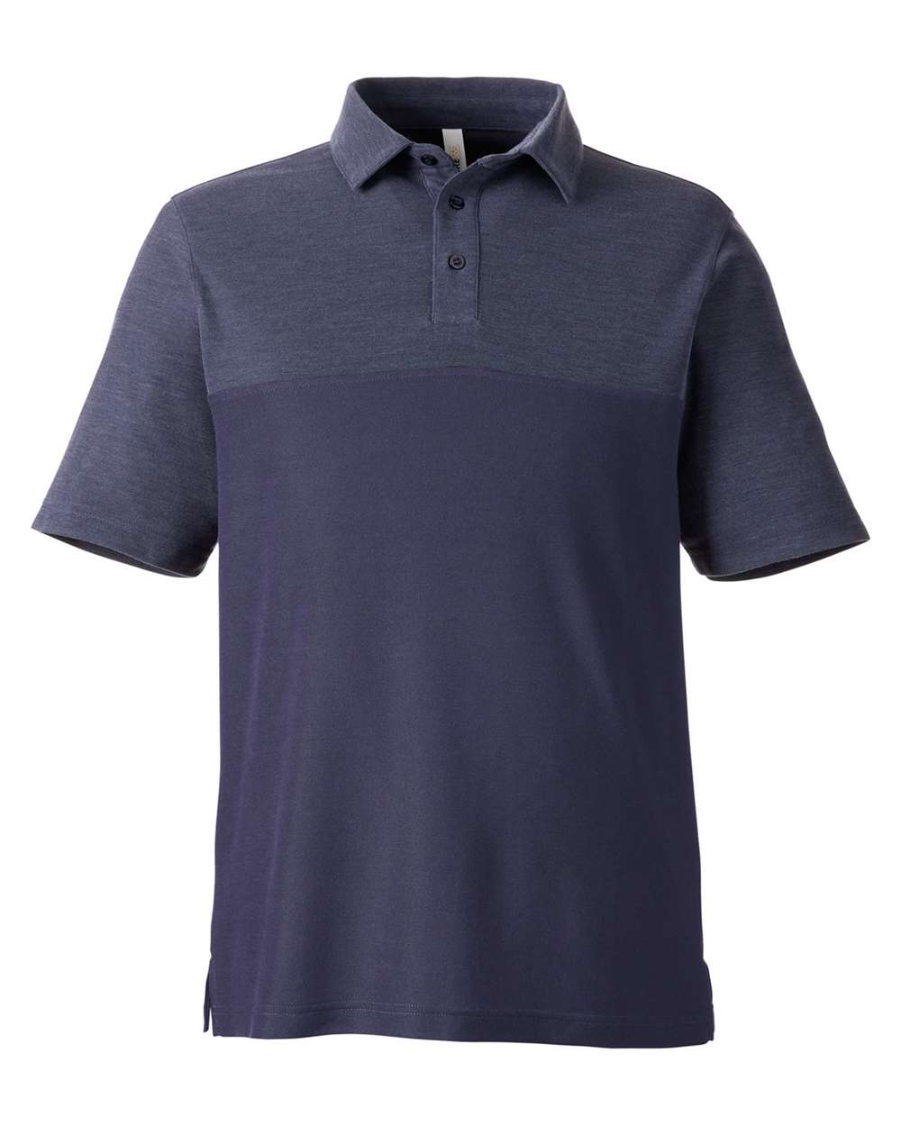 CORE365 Men's Fusion ChromaSoft Colorblock Polo - Classic Navy/ Classic Navy Heather